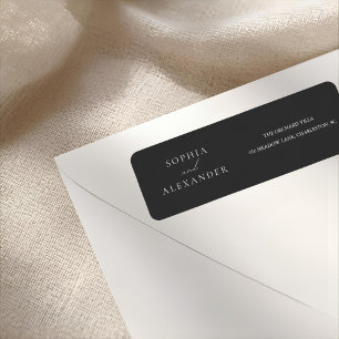 Elegant Black Minimalist Wedding