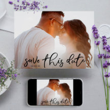 Elegant Black Onyx Photo Classic Calligraphy