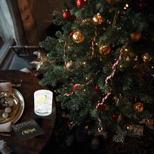 Elegant Black Paper Coaster
