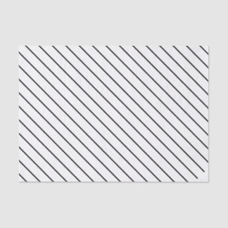 Elegant Black Pinstripe Design Tissue Paper