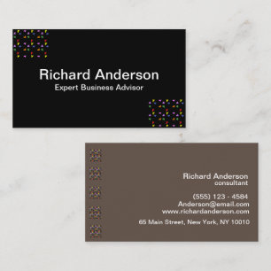 Elegant Black Professional Modern Business Card