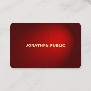 Elegant Black Red Damask Premium Professional Business Card