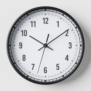 🕰️ Elegant Black Roman Numeral Wall Clock