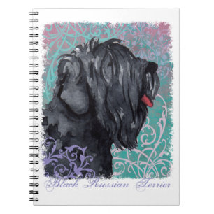 Elegant Black Russian Terrier Notebook