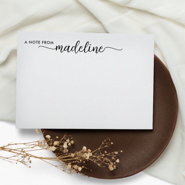 Elegant Black Script Name Card (Creator Uploaded)