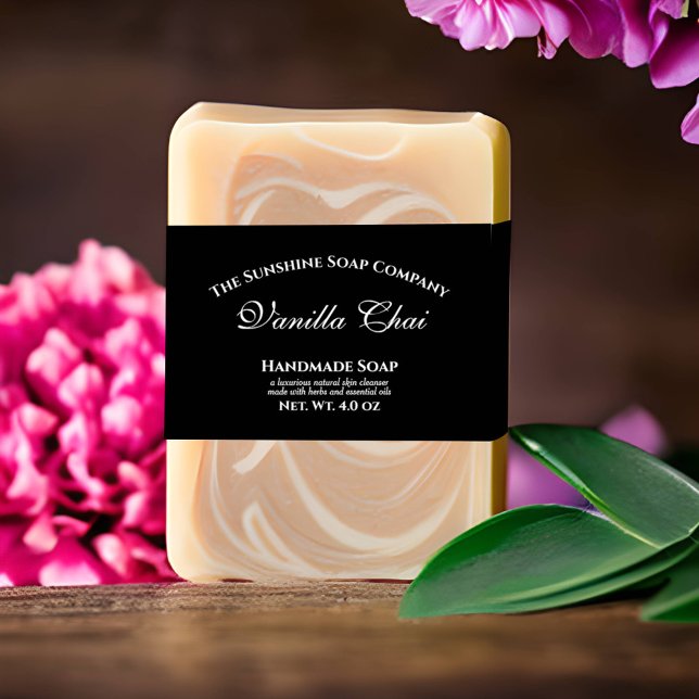 Elegant Black Soap Belly Band Invitation Belly Band (Creator Uploaded)