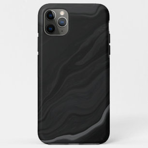 Elegant Black Stone Marble Pattern iPhone 11 Pro Max Case
