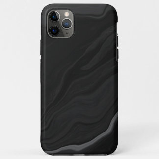 Elegant Black Stone Marble Pattern iPhone 11 Pro Max Case