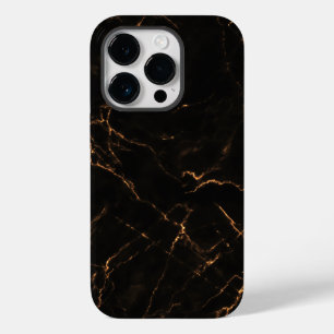 Elegant Black Stone Marble Pattern Case-Mate iPhone 14 Pro Case