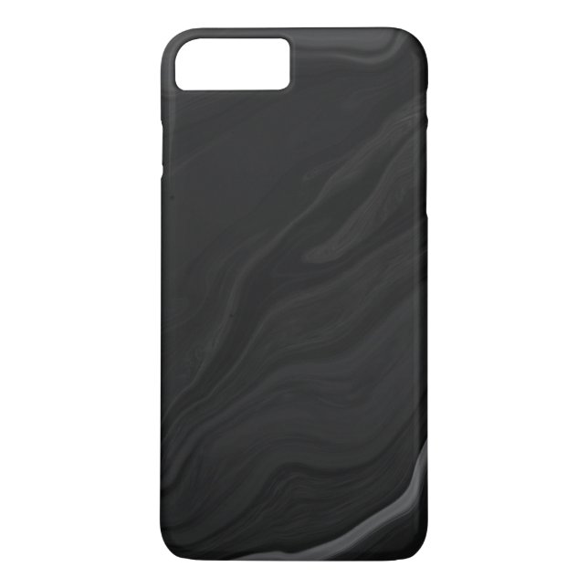 Elegant Black Stone Marble Pattern Case-Mate iPhone Case (Back)
