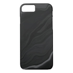 Elegant Black Stone Marble Pattern iPhone 8/7 Case