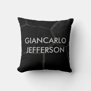 Elegant Black Stone Minimalist Style Professional Cushion