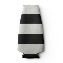 Elegant Black Stripes Silver Foil Printed