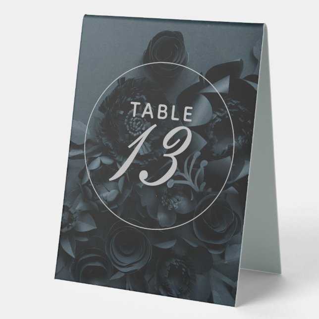Elegant Black table numbers (Front)