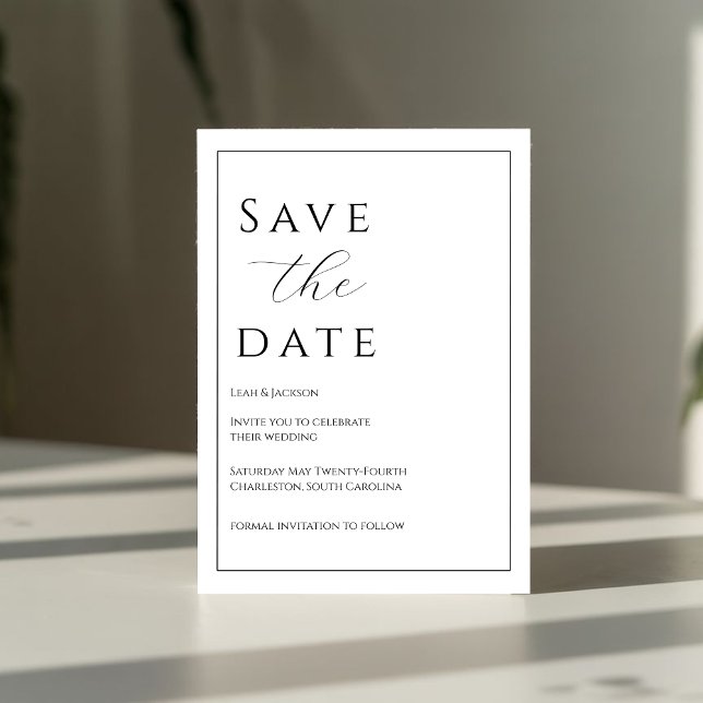 Elegant Black Tie Save the Date (Creator Uploaded)