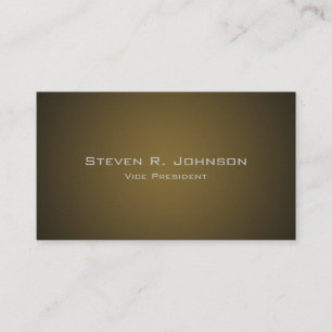 Elegant Black to Tan Ombre Custom Business Cards
