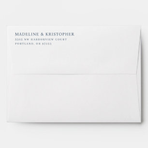 Elegant Black Typographic Envelope