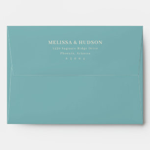 Elegant Black Typographic Envelope