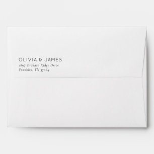 Elegant Black Typographic Envelope