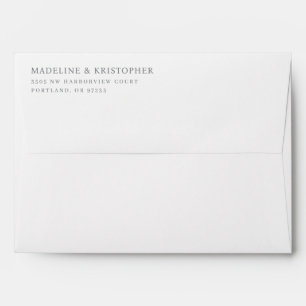 Elegant Black Typographic Envelope
