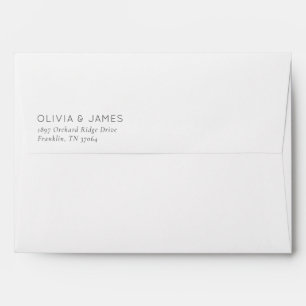 Elegant Black Typographic Envelope