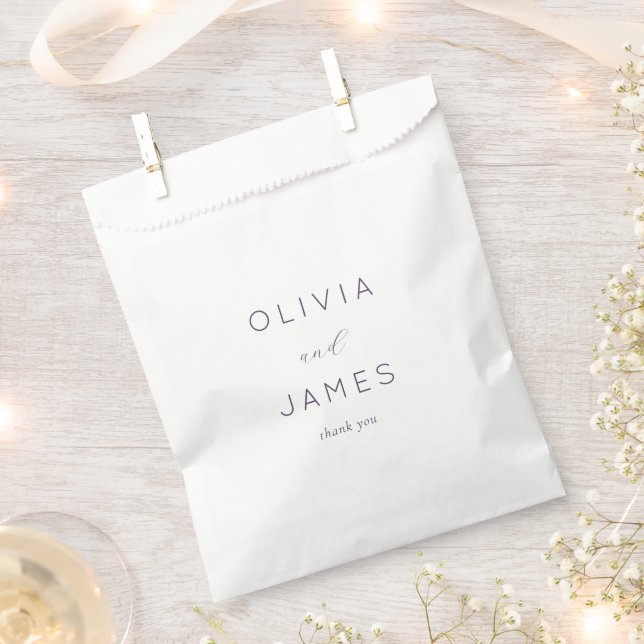 Elegant Black Typographic Gratitude Favour Bags (Clipped)