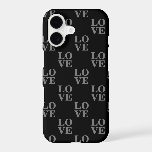 Elegant black typography pattern custom (Back)