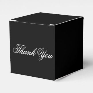 Elegant Black Wedding Guest Favour Box
