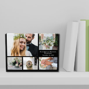 Elegant Black Wedding  Photo Block
