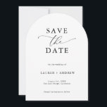 Elegant Black & White Arch Save the Date Invitation<br><div class="desc">Beautiful and elegant Save the Date.  Fully customisable with names,  dates,  location and colours to match your wedding theme.</div>