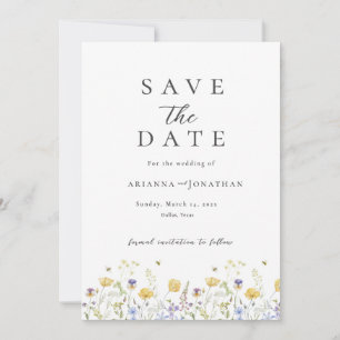 Elegant Black White Boho Photo Collage Wedding Save The Date