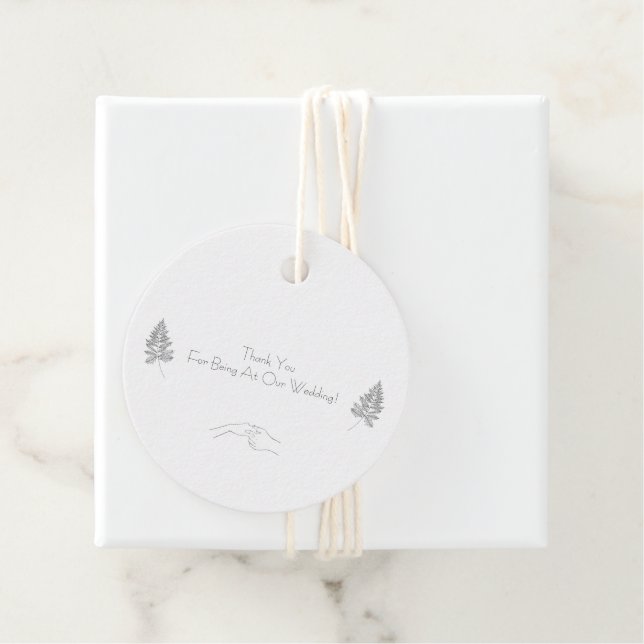 Elegant Black & White Chic Botanical Label (In Situ)