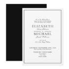 Elegant Black & White Classic Script Wedding