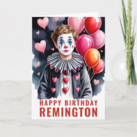 Elegant Black & White Clown