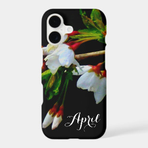 Elegant Black White flowering white Blossom