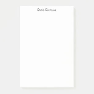 Elegant Black & White Handwriting Professional Post-it Notes