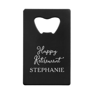 Elegant Black & White Happy Retirement Party