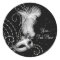Elegant Black White Masquerade Party Stickers