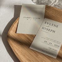 Elegant Black & White Modern Boho Chic Wedding