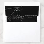 Elegant Black & White Modern Calligraphy Wedding
