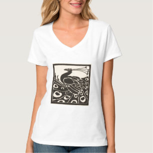 ELEGANT BLACK WHITE PEACOCK T-Shirt