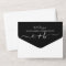 Elegant Black White Photo Monogram Wedding RSVP