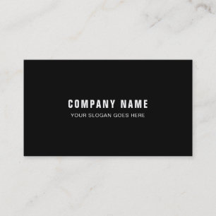 Elegant Black White Simple Corporate Template Business Card