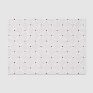 Elegant Black White Small Dots Pattern Tissue Paper