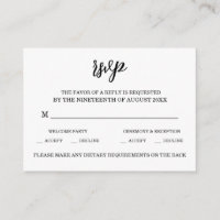 Elegant Black & White Wedding