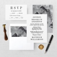 Elegant Black & White Wedding