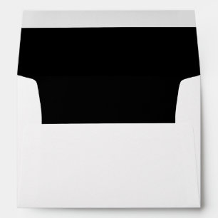 Elegant Black & White Wedding Envelope