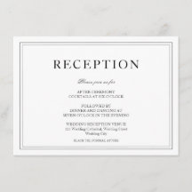 Elegant Black & White Wedding Reception