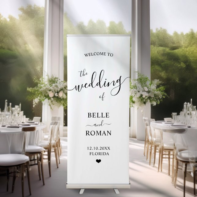 Elegant Black & White Wedding Sign (Creator Uploaded)