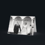 Elegant Black & White Wedding Thank You Card<br><div class="desc">More Pretty wedding thank you cards in the Little Bayleigh Store!</div>